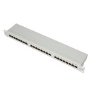 Cat.6 Patchpanel 24 Ports, geschirmt, 19" Einbau, 1...