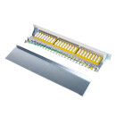 Cat.6 Patchpanel 24 Ports, geschirmt, 19" Einbau, 1 HE, hellgrau