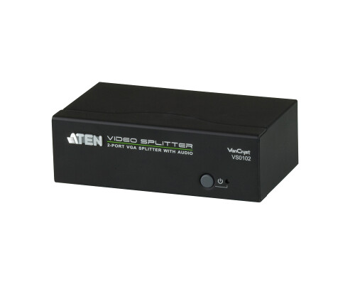 Video Splitter VGA 2-Port mit Audio &amp; RS232