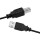 Kabel USB 2.0 Anschluss A-&gt;B 2x Stecker, schwarz, 5m