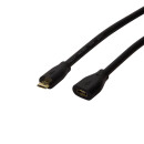 USB 2.0 Verl&auml;ngerungskabel, Micro USB, 2m