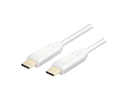 USB 3.2 Gen2x1 USB-C Anschlusskabel, 0.5m, wei&szlig;