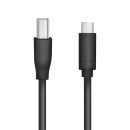 USB 3.2 Gen1x1 Kabel, USB-C Stecker zu USB-B Stecker, 2m