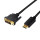 DisplayPort auf DVI Kabel, schwarz, 1m