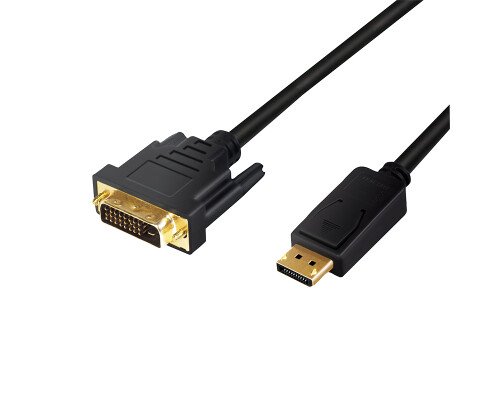 DisplayPort auf DVI Kabel, schwarz, 2m