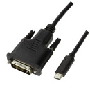 USB 3.2 Gen 1x1 USB-C&trade; Stecker auf DVI Stecker, 1.8m