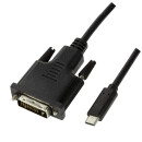 USB 3.2 Gen 1x1 USB-C&trade; Stecker auf DVI Stecker, 3m