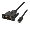 USB 3.2 Gen 1x1 USB-C&trade; Stecker auf DVI Stecker, 3m