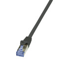 Patchkabel mit Cat.7 Rohkabel, schwarz 50m