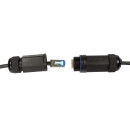 Outdoor Patchkabel Cat.6A, S/FTP, PVC+PE, schwarz, 2m