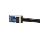 Outdoor Patchkabel Cat.6A, S/FTP, PVC+PE, schwarz, 20m