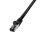 Premium Cat.8.1 Patchkabel, schwarz, 0,5m