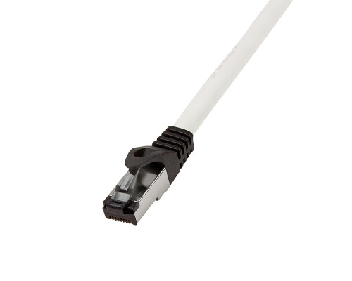 Premium Cat.8.1 Patchkabel, hellgrau, 15m
