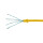 CAT.6A Patchkabel Ultraflex Slim, gelb, 0,2m