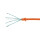 CAT.6A Patchkabel Ultraflex Slim, orange, 0,2m