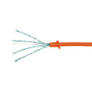 CAT.6A Patchkabel Ultraflex Slim, orange, 0,3m