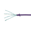 CAT.6A Patchkabel Ultraflex Slim, violett, 0,3m