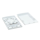 FTTH Anschlussdose 2-fach, Aufputz, wei&szlig;