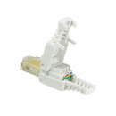 Netzwerk Modularstecker RJ45 UTP Cat.5e, werkzeugfrei