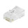 RJ45 Steckverbinder Cat.6 UTP RJ45, 50 Stk, vorne offen