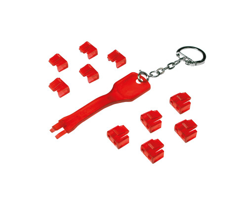 RJ45-Port Schl&ouml;sser (1x Schl&uuml;ssel, 10x Schl&ouml;sser)