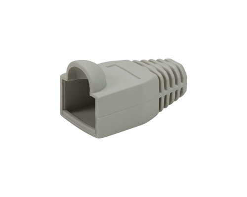 Knickschutzt&uuml;lle 6,5 mm f&uuml;r RJ45 Verbinder, 50 St&uuml;ck, grau