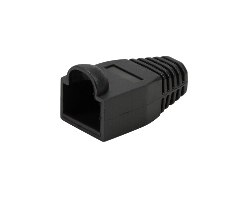 Knickschutzt&uuml;lle 6,5 mm f&uuml;r RJ45 Verbinder, 50 St&uuml;ck, schwarz