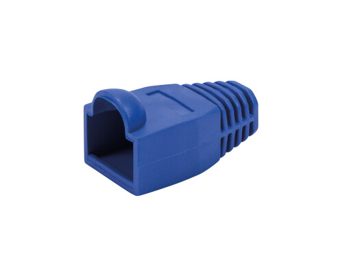 Knickschutzt&uuml;lle 6,5 mm f&uuml;r RJ45 Verbinder, 50 St&uuml;ck, blau