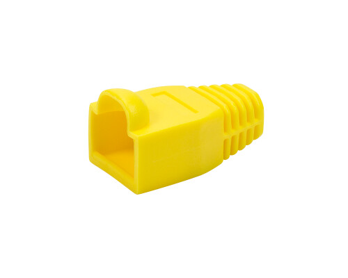 Knickschutzt&uuml;lle 6,5 mm f&uuml;r RJ45 Verbinder, 50 St&uuml;ck, gelb
