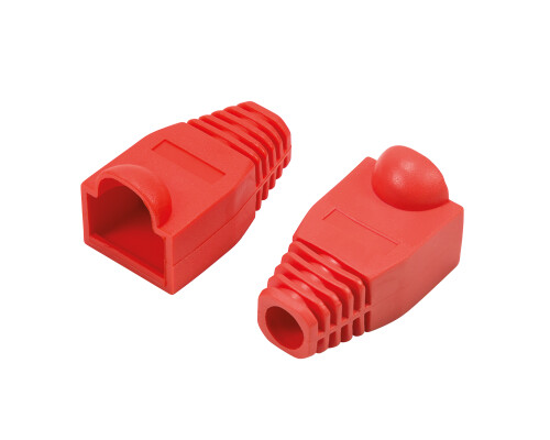 Knickschutzt&uuml;lle 6,5 mm f&uuml;r RJ45 Verbinder, 50 St&uuml;ck, rot