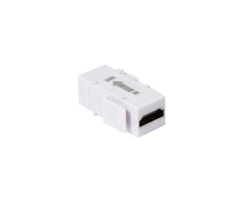 Keystone Verbinder HDMI mit Repeater, wei&szlig;, 16,5mm breit