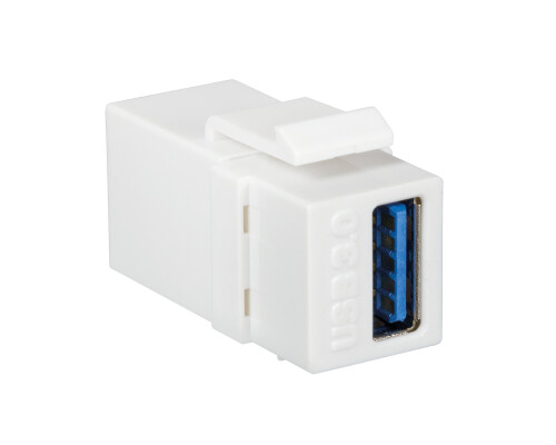 Keystone Verbinder USB-A 3.0 Buchse > Buchse, 16,7mm breit