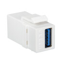 Keystone Verbinder USB-A 3.0 Buchse > Buchse, 16,7mm breit