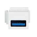 Keystone Verbinder USB-A 3.0 Buchse > Buchse, 16,7mm breit