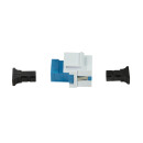 LWL SC Kupplung f&uuml;r den Einbau in Keystone Panels, blau/wei&szlig;