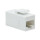 Cat.6 Keystone Kupplung 2 x RJ45 UTP 14,5 mm breit, wei&szlig;