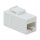 Cat.6 Keystone Kupplung 2 x RJ45 UTP 14,5 mm breit, wei&szlig;