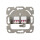 Keystone Anschlussdose f&uuml;r 2 LC-Duplex Adapter, wei&szlig;