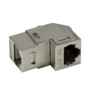 Cat.6A Keystone Kupplung 2 x RJ45 STP, 90&deg; gewinkelt