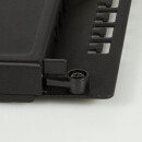 Mini Patchpanel Cat.6A STP 8 Ports, schwarz, 0,5 HE