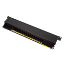 Cat.6A Patchpanel 16 Ports, geschirmt, 19" Einbau, 1 HE, schwarz