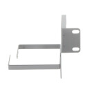 19" Kabelf&uuml;hrung L-Typ 1HE, mit seitlichem Kabelb&uuml;gel, grau