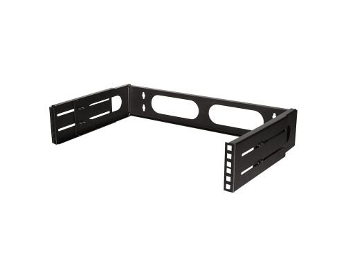 19" Wandhalterung 2 HE, schwarz