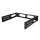19" Wandhalterung 2 HE, schwarz