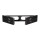 19" Wandhalterung 2 HE, schwarz