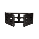 19" Wandhalterung 4 HE, schwarz