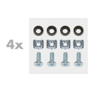 19" Wandhalterung 4 HE, schwarz