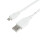 USB 2.0 Daten- und Ladekabel, USB-A auf Micro USB-B, 1m, wei&szlig;