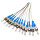 Faserpigtail Set, Farbiger Pigtailsatz 12x ST, OS2, 2m
