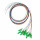 E2000/APC 8&deg; Faserpigtail 12 - Satz farbig, 9/125&micro; 12-farbig, 2m, Grade B